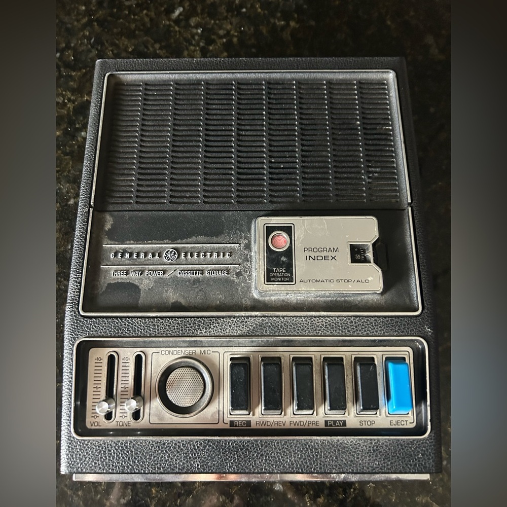 General Electric‎ Vintage Cassette Recorder Model M8460A Works